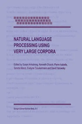 Armstrong / Church / Yarowsky |  Natural Language Processing Using Very Large Corpora | Buch |  Sack Fachmedien