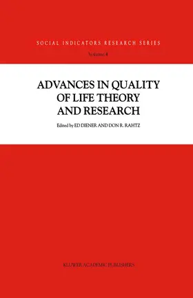 Rahtz / Diener |  Advances in Quality of Life Theory and Research | Buch |  Sack Fachmedien