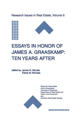 Worzala / DeLisle |  Essays in Honor of James A. Graaskamp: Ten Years After | Buch |  Sack Fachmedien