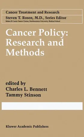 Bennett / Stinson |  Cancer Policy: Research and Methods | Buch |  Sack Fachmedien