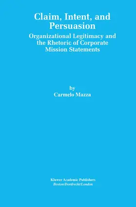 Mazza |  Claim, Intent, and Persuasion | Buch |  Sack Fachmedien