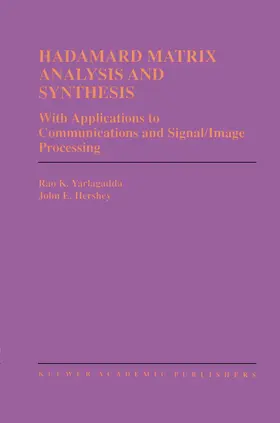 Hershey / Yarlagadda |  Hadamard Matrix Analysis and Synthesis | Buch |  Sack Fachmedien