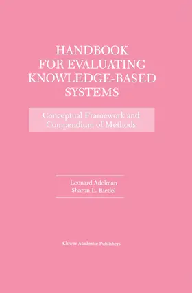 Riedel / Adelman |  Handbook for Evaluating Knowledge-Based Systems | Buch |  Sack Fachmedien