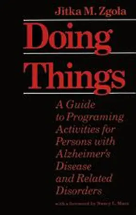 Zgola |  Doing Things | Buch |  Sack Fachmedien