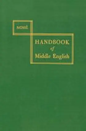 Mosse / Mossé |  A Handbook of Middle English | Buch |  Sack Fachmedien