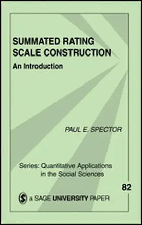 Spector |  Summated Rating Scale Construction | Buch |  Sack Fachmedien