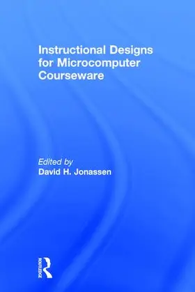 Jonassen |  Instruction Design for Microcomputing Software | Buch |  Sack Fachmedien