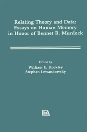 Lewandowsky / Hockley |  Relating Theory and Data | Buch |  Sack Fachmedien
