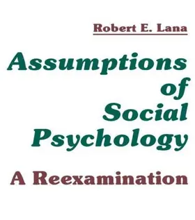 Lana |  Assumptions of Social Psychology | Buch |  Sack Fachmedien