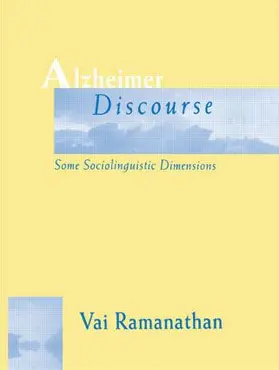 Ramanathan | Alzheimer Discourse | Buch | 978-0-8058-2355-4 | sack.de