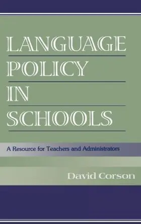 Corson | Language Policy in Schools | Buch | 978-0-8058-3005-7 | sack.de