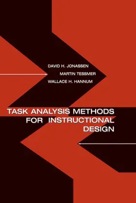 Jonassen / Tessmer / Hannum | Task Analysis Methods for Instructional Design | Buch | 978-0-8058-3086-6 | www2.sack.de