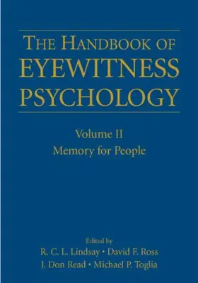 Lindsay / Ross / Read |  The Handbook of Eyewitness Psychology: Volume II | Buch |  Sack Fachmedien