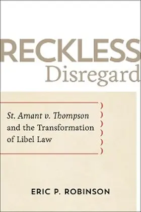 Robinson |  Reckless Disregard | eBook | Sack Fachmedien