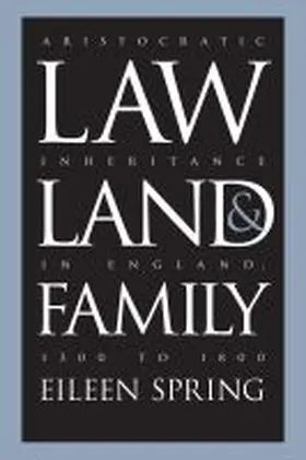 Spring |  Law, Land, and Family | Buch |  Sack Fachmedien