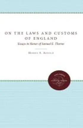 Arnold / Green / Scully |  On the Laws and Customs of England | Buch |  Sack Fachmedien