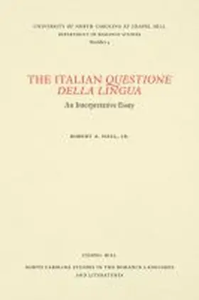 Hall |  The Italian Questione della Lingua | Buch |  Sack Fachmedien