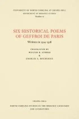 De Paris |  Six Historical Poems of Geffroi de Paris | Buch |  Sack Fachmedien