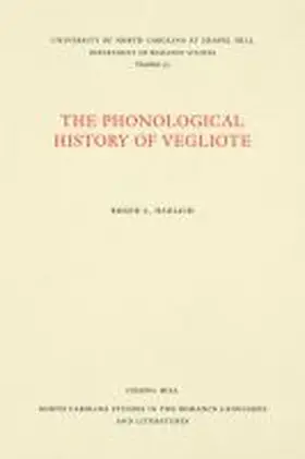 Hadlich |  The Phonological History of Vegliote | Buch |  Sack Fachmedien