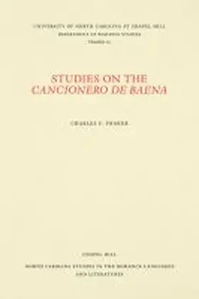Fraker |  Studies on the Cancionero de Baena | Buch |  Sack Fachmedien