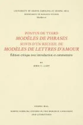 Tyard |  Pontus de Tyard, Modèles de phrases suivis d'un recueil de modèles de lettres d'amour | Buch |  Sack Fachmedien