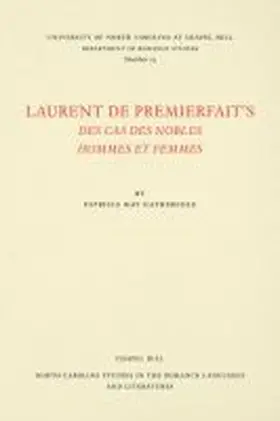 Gathercole |  Laurent de Premierfait's Des Cas des nobles hommes et femmes | Buch |  Sack Fachmedien