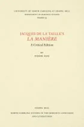 Han |  Jacques de la Taille's La Manière | Buch |  Sack Fachmedien