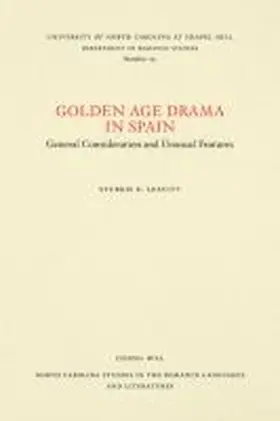 Leavitt |  Golden Age Drama in Spain | Buch |  Sack Fachmedien