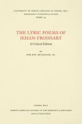 Mcgregor |  The Lyric Poems of Jehan Froissart | Buch |  Sack Fachmedien