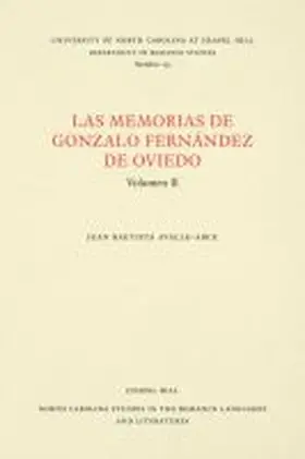 Avalle-Arce |  Las Memorias de Gonzalo Fernández de Oviedo | Buch |  Sack Fachmedien