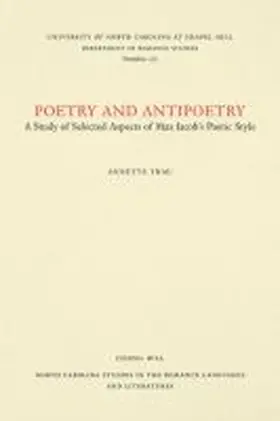 Thau |  Poetry and Antipoetry | Buch |  Sack Fachmedien