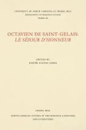 James |  Octavien de Saint-Gelais | Buch |  Sack Fachmedien