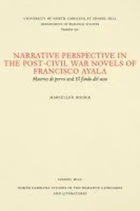 Bieder |  Narrative Perspective in the Post-Civil War Novels of Francisco Ayala | Buch |  Sack Fachmedien