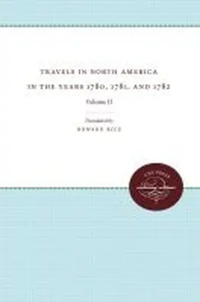 Chastellux |  Travels in North America in the Years 1780, 1781, and 1782 | Buch |  Sack Fachmedien