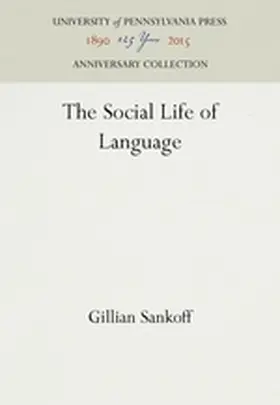 Sankoff |  The Social Life of Language | Buch |  Sack Fachmedien