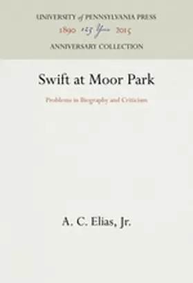 Elias, Jr. |  Swift at Moor Park | Buch |  Sack Fachmedien