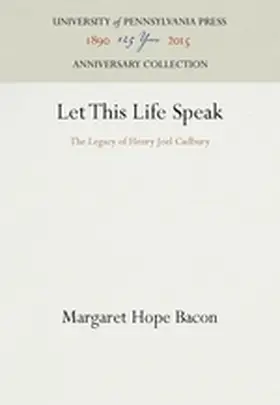 Bacon |  Let This Life Speak | Buch |  Sack Fachmedien