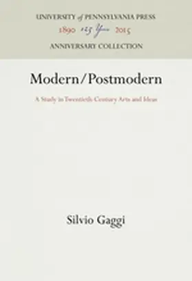 Gaggi |  Modern/Postmodern | Buch |  Sack Fachmedien