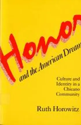 Horowitz |  Honor and the American Dream | Buch |  Sack Fachmedien