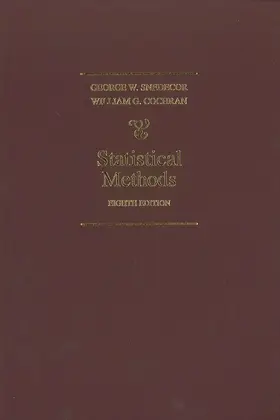 Snecdecor / Cochran |  Statistical Methods | Buch |  Sack Fachmedien