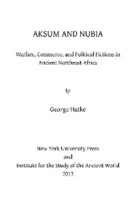 Hatke |  Aksum and Nubia | eBook | Sack Fachmedien