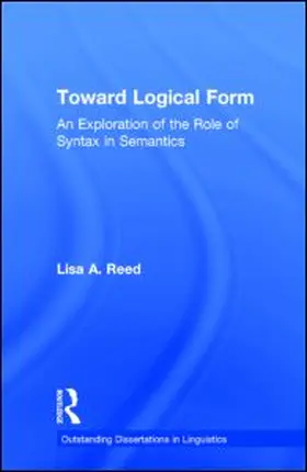 Reed |  Toward Logical Form | Buch |  Sack Fachmedien