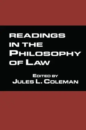 Coleman |  Readings in the Philosophy of Law | Buch |  Sack Fachmedien
