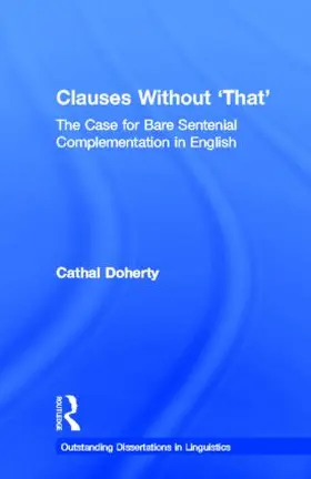Doherty |  Clauses Without 'That' | Buch |  Sack Fachmedien