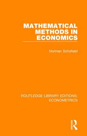 Schofield |  Mathematical Methods in Economics | Buch |  Sack Fachmedien