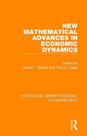 Batten / Lesse |  New Mathematical Advances in Economic Dynamics | Buch |  Sack Fachmedien