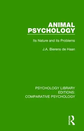 Bierens de Haan |  Animal Psychology | Buch |  Sack Fachmedien