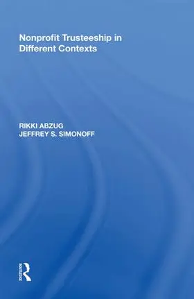 Abzug / Simonoff |  Nonprofit Trusteeship in Different Contexts | Buch |  Sack Fachmedien