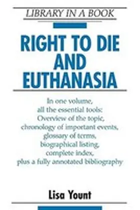 Yount |  Right to Die and Euthanasia | Buch |  Sack Fachmedien