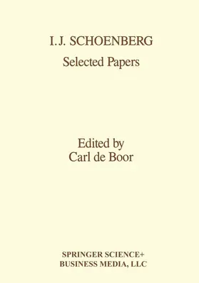  I.J. Schoenberg Selected Papers | Buch |  Sack Fachmedien